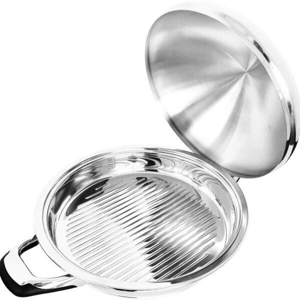 HWG Grilltopf "Griddle" mit Hochraumdeckel und Thermobig Ø 28 cm, ca. 3 L